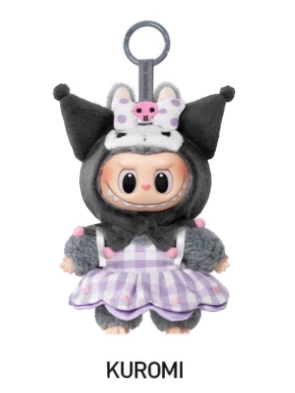 Pop Mart SEALED/CONFIRMED! Kuromi Labubu “The Monsters” Plush Pendant Keychain